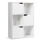 Costway 6 Cube Bookcase Cabinet Wood Bookcase Storage Shelves Room Divider Organization